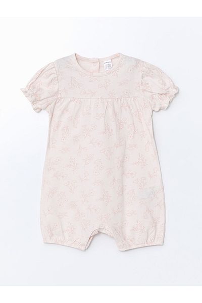 LC Waikiki Lcw Crew Neck Baby Girl Combed Cotton Jumpsuit 2-Piece Fashion