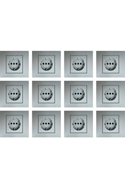 OVİVO أوفيفو جرانو لقم ارضي فضي مع اطار 12 قطعة