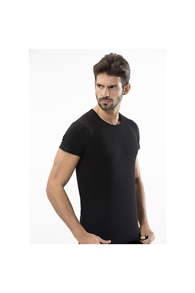 TÜREN 169 Ανδρικό μπλουζάκι Lycra-μαύρο