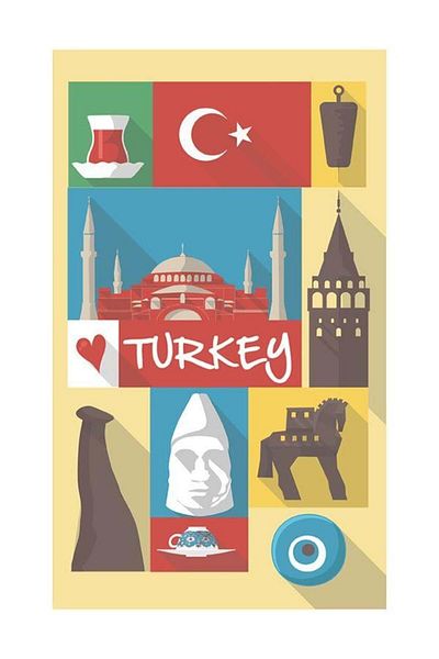 pixartsanat Turkey Poster - Pixart Art Diamond Mosaic Painting 36X76