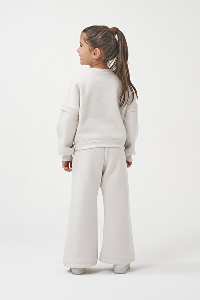 Minipodyum Σετ χειμερινής φόρμας για κορίτσια με στάμπα Oversize