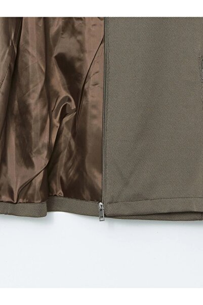 LC Waikiki Lcw Vision Green Slim Fit Biker Collar Men's Coat