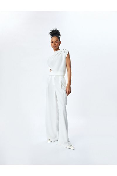 Koton White Sleeveless Blouse For Women