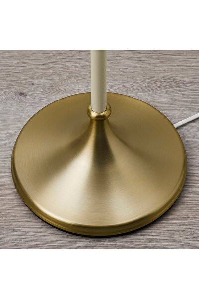 erorex Floor lamp, brass/beige