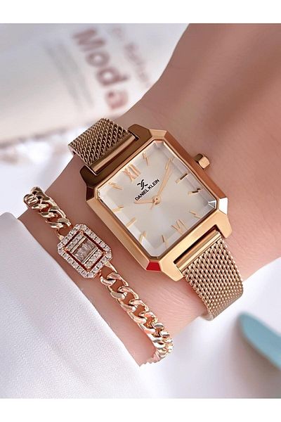 Daniel Klein Women &Apos; S Wristwatch and Bracelet with Sports Straw Cord Corner - Bdk.10791.2