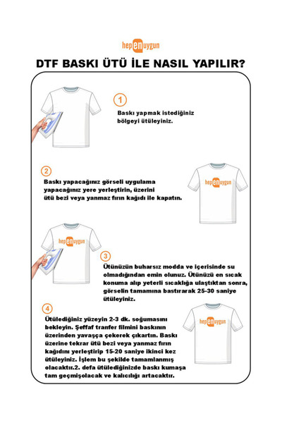 heptex Ütü ile Yapışan Tekstil Transfer Dtf Baskı Görseli - Forma İsim ve Numarası A4