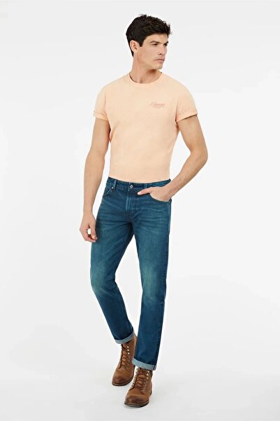 Guess SLIM TAPERED - ECO Pantaloni din denim pentru bărbați, albastru, talie ...