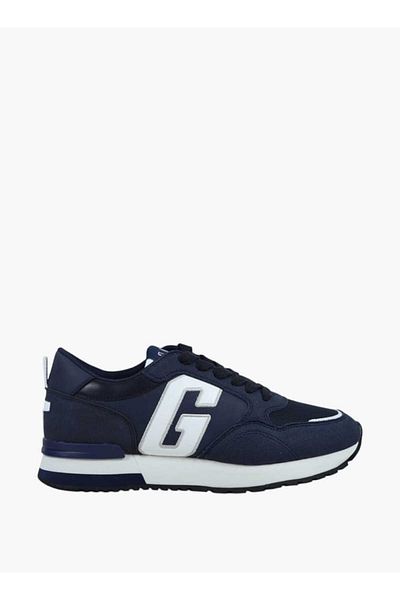 GAP Men's Logo Detail Sneakers with Lace-Up Closure - NEW YORK II