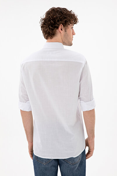 U.S. Polo Assn. U.s. Polo Assn. Dokuma Uzun Kol Regular Gömlek 2084002