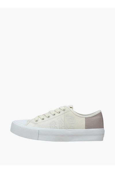 GAP Women's Logo Detail Sneakers with Lace-Up Closure - BALTIMORE