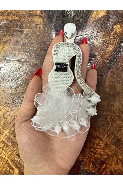 Gönülden Tasarım 12X7 CM TAŞ BONCUK İŞLEME GELİN ARMA DİKİŞ APLİKE