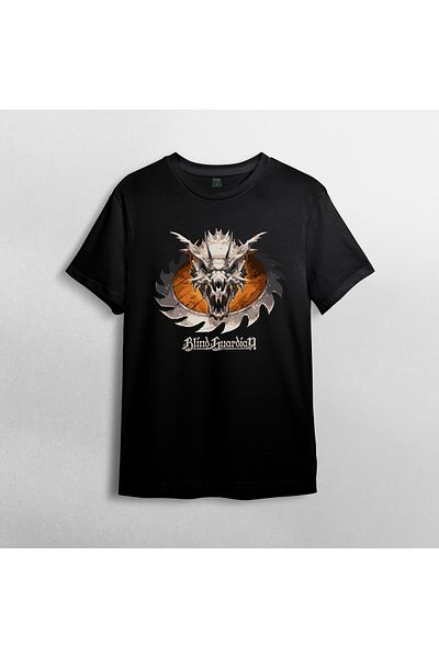 Pixxa Blind Guardian - Metal - Rock Crew Neck 100% βαμβακερό μπλουζάκι Μοντέλο 1