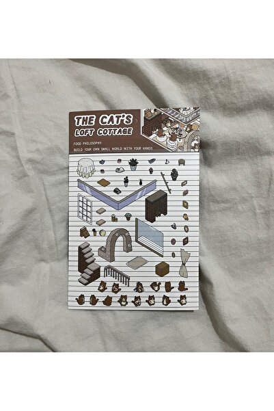 Avocado Craft Studio Cat’s Tiny House 3d Puzzle Sticker Tasarım Seti/dıy