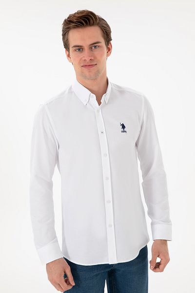 U.S. Polo Assn. Base. Polo Assn. Woven Long Sleeve Slim Fit Shirt 2084085