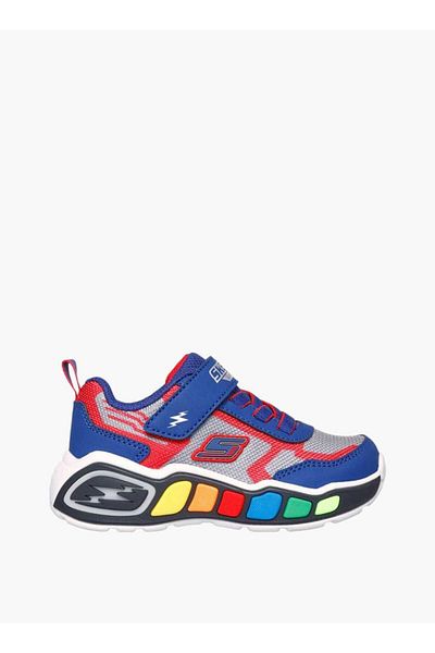 SKECHERS Boys' Colourblock Light-Up Sneakers with Hook and Loop Closure - PLAY SCENE