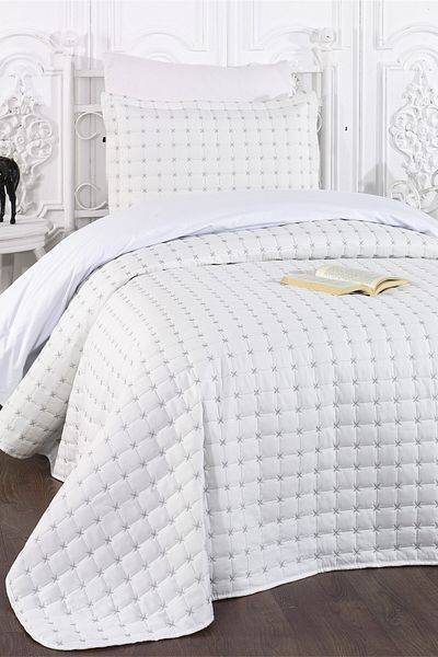 Levanzo Alden Cream Gray Single Bedspread