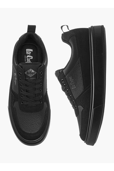 Lee Cooper Men's Panelled Lace-Up Sneakers with Pull Tabs