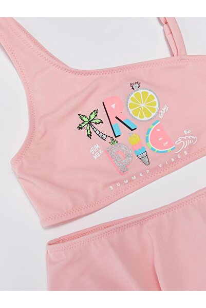 LC Waikiki Nyomtatott lányszoknyás bikini (S3)