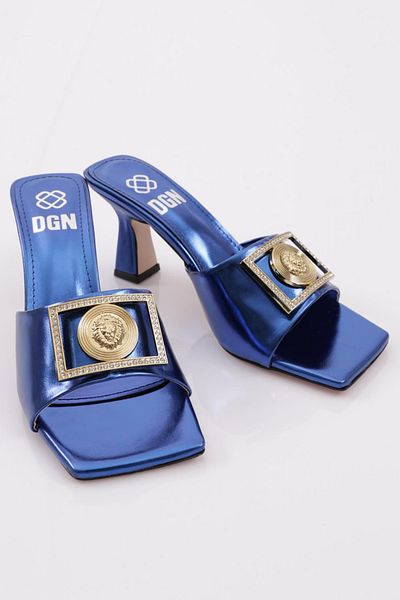 DGN Дамски чехли Saks Blue Square Buckle - O Buckle Around 8371535