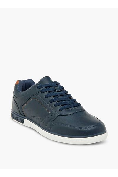 LBL by Shoexpress LBL by Shoexpress Panelled Ankle Sneakers with Lace-Up Closure