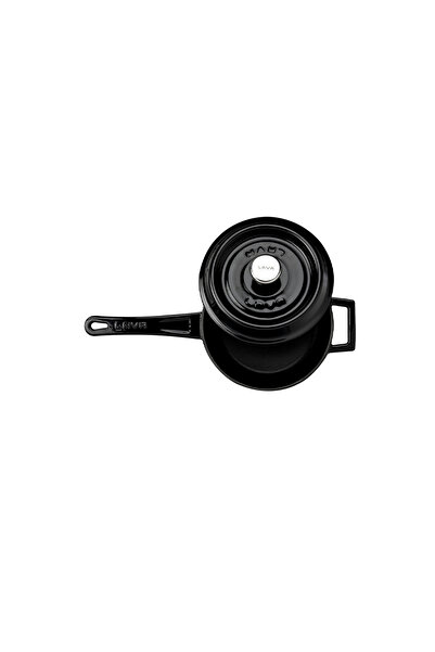 Lava Die-Cast Round Sauce Pot. Cast Iron Solid Handle Trendy Series Diameter (Ø18 Cm.