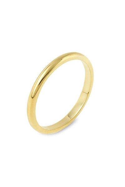 Altınbeyi Klasik Alyans 14 Ayar Altın Oval Dar 2.10 gram