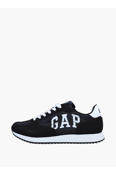GAP Men's Logo Print Sneakers with Lace-Up Closure