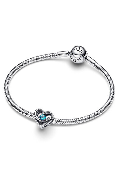 Pandora Birbirine Geçmiş Kalp ve Taşlar Charm