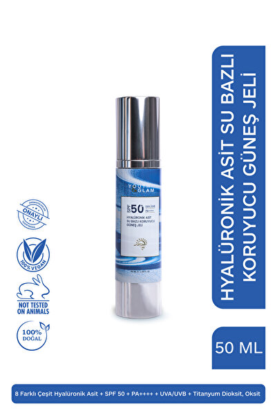 YOUTH&GLAM Güneş Kremi - Hyalüronik Asit Su Bazlı Koruyucu Güneş Kremi
