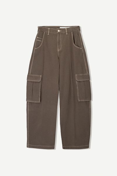 Bershka Barrel utility trousers