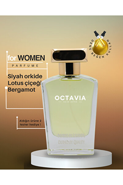 octavia Secret Lust Parfüm Lotus Çiçeği, Siyah Orkide, Bergomot 50 ml Edp