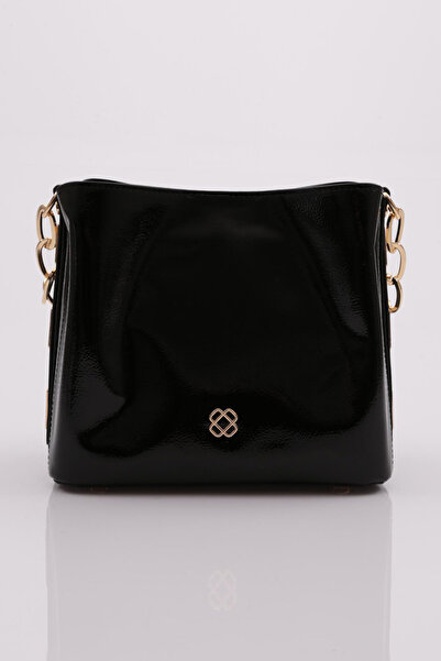 DGN 051 Dámská černá lakovaná taška na předjíždění zdarma