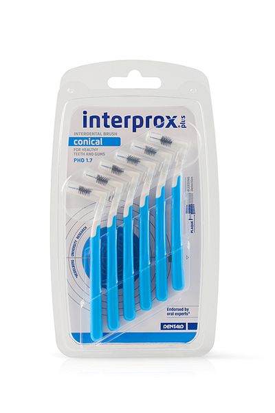 İnterprox Interprox Plus 2g - 6 عبوات (أزرق) مخروطي الشكل