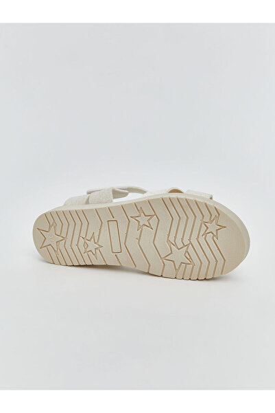 LC Waikiki Lcw Steps Beige Ankle Strap Girls Sandals