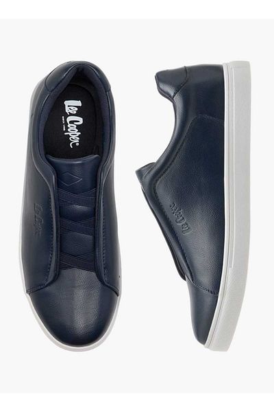 Lee Cooper Men's Cross Strap Detail Slip-On Sneakers