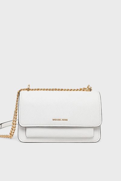 Michael Kors Adjustable Logo Bag - Genuine Leather with Strap Chain 30T4Gc7L3T085 Model