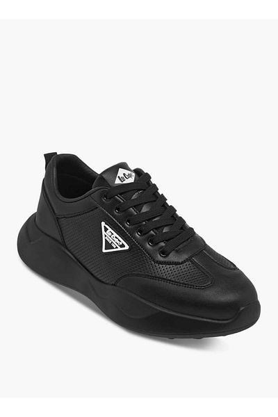 Lee Cooper Lee Cooper Men's Perforated Sneakers with Lace-Up Closure