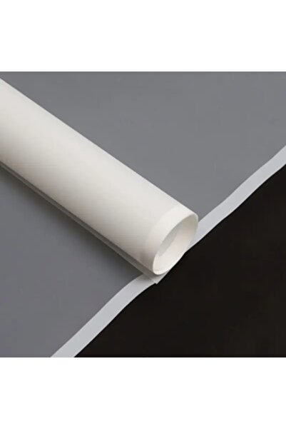 COLORPAK Çiçek Buket Ambalaj Jelatin Kağıdı (Transparan BEYAZ zemin ve BEYAZ kenarlı) Mat Opp 55x55cm 5 adet