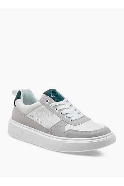 Lee Cooper Men's Panelled Lace-Up Sneakers with Pull Tabs