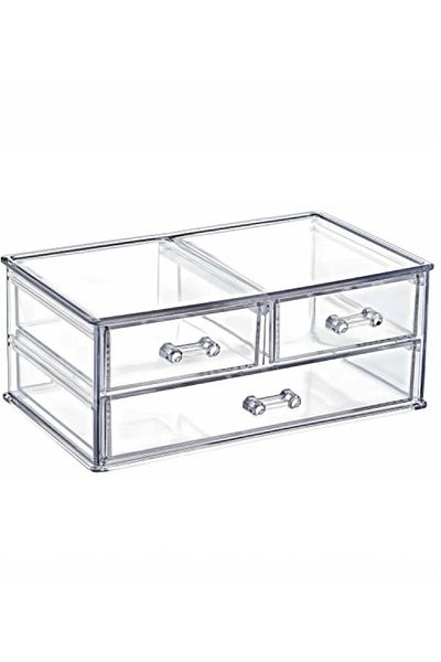 Dükkanönü 3 Compartment Drawer Box Accessory Makeup Organizer Organizer Stylish Box