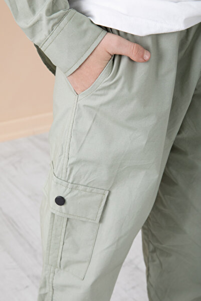 Cansın Mini Khaki Boy Printed T-Shirt 3 Piece Set 20330