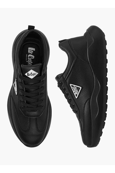 Lee Cooper Lee Cooper Men's Perforated Sneakers with Lace-Up Closure