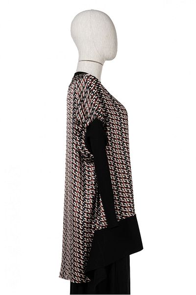 Invee INVEE 6252 Tunica de tricotaje din amestec de sifon negru