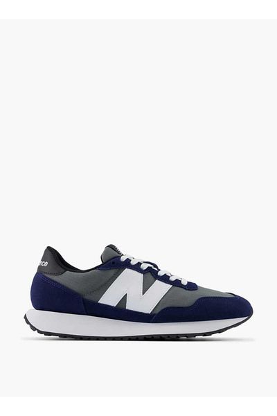 New Balance Men's Logo Detail Sneakers with Lace-Up Closure - 237