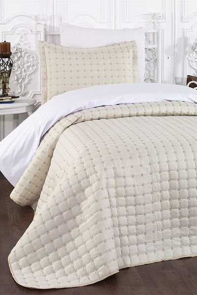 Levanzo Alden Beige Single Bedspread
