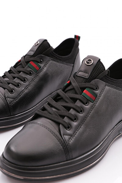 DGN Erkek Bağcıklı Sneaker Ayakkabı Siyah Benfica Siyah 3111928