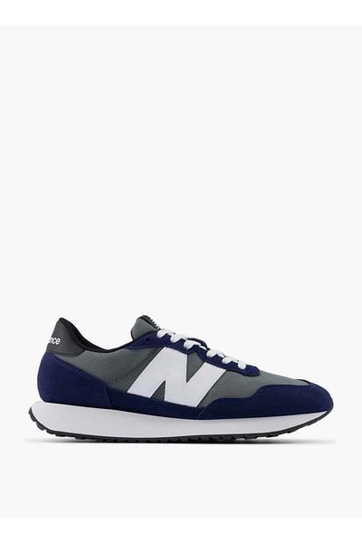 New Balance Men's Logo Detail Sneakers with Lace-Up Closure - 237