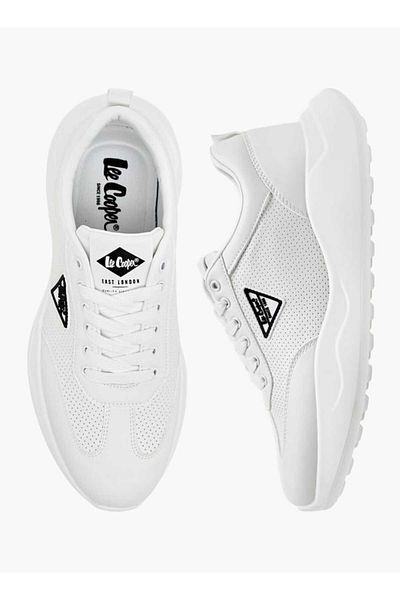 Lee Cooper Lee Cooper Men's Perforated Sneakers with Lace-Up Closure