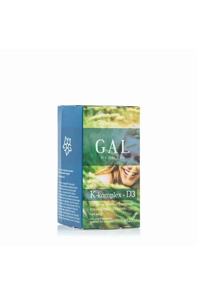 Gal Complex Vitamina K D3, 500 Mcg K-complex 4000 Iu D3, K1 Și K2, Cu Mk7 Bioactiv, 60 Doze