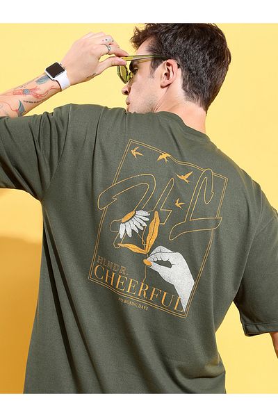 Highlander By Styli Graphic Print Regular Fit T-Shirt
